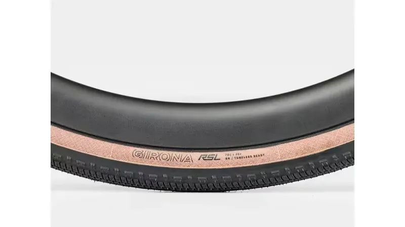 Bontrager Girona RSL GR 700x45c TLR Gravel Tyre in Black/Tan-2