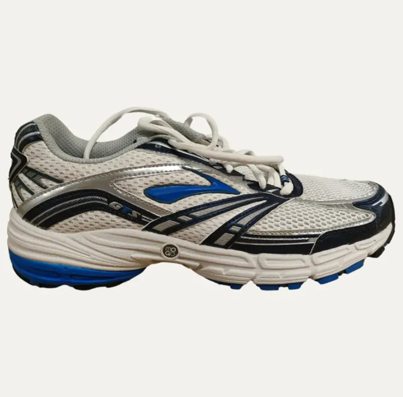 Brooks Men s Adrenaline GTS 9 White Ink Blue Silver Deep Blue UK 7.5