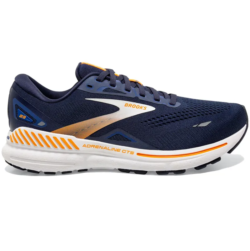 Brooks Men's Adrenaline GTS 23 Running Shoes Peacoat/Ultramarina/Orange