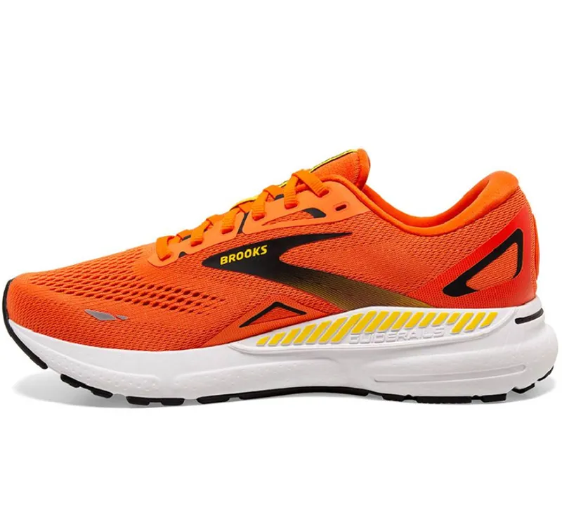 Brooks Men's Adrenaline GTS 23 Running Shoes Red Orange/Black/Yellow-1