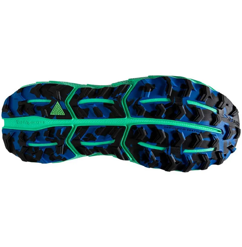 Brooks Men's Cascadia 17 Running Shoes Victoria Blue/Black/Spring Bud-6