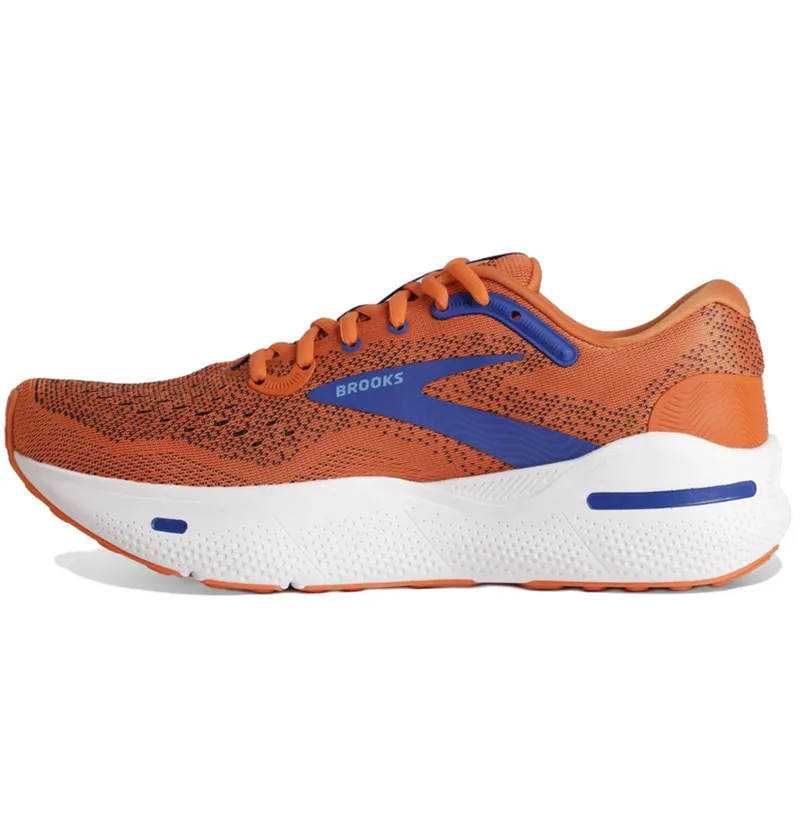 Brooks Men's Ghost Max Red Orange/Black/Surf The Web-1