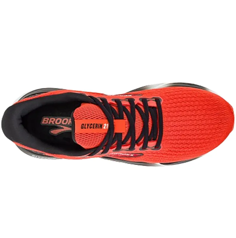 Brooks Men's Glycerin 21 Grenadine/Salsa/Black-8