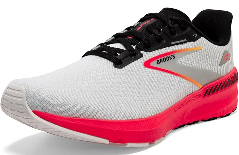 Brooks Men's Launch 10 Running Shoes Blue/Black/Fiery Coral-3