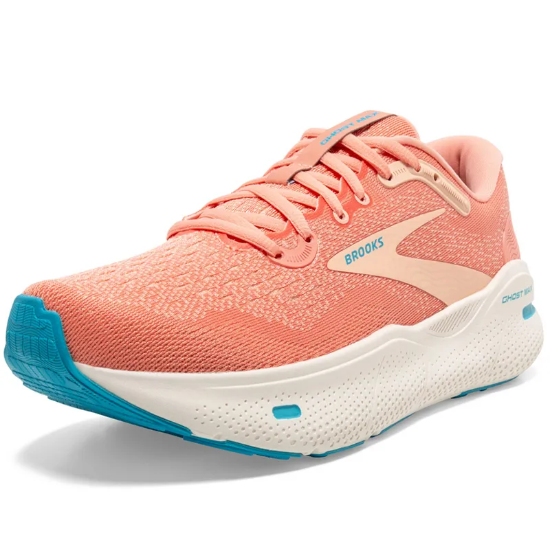 Brooks Women's Ghost Max Papaya/Apricot/Blue-3