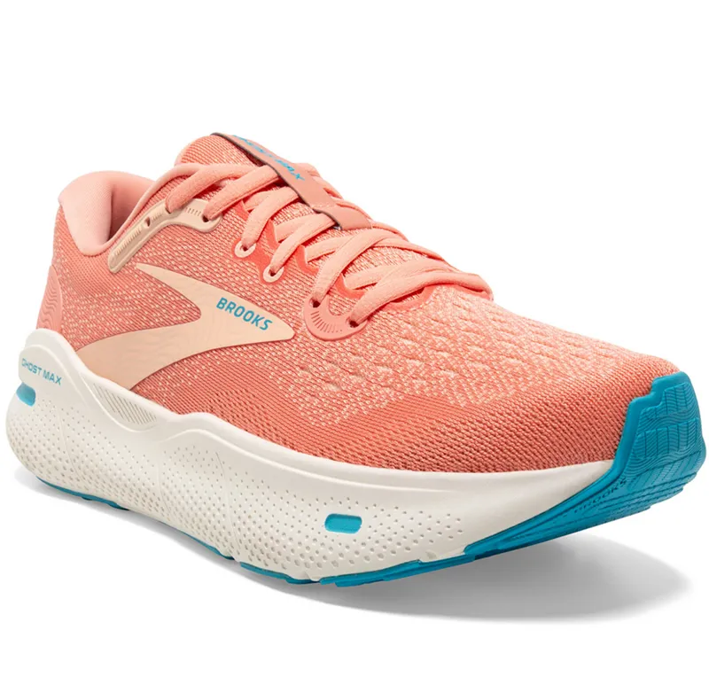 Brooks Women's Ghost Max Papaya/Apricot/Blue-2