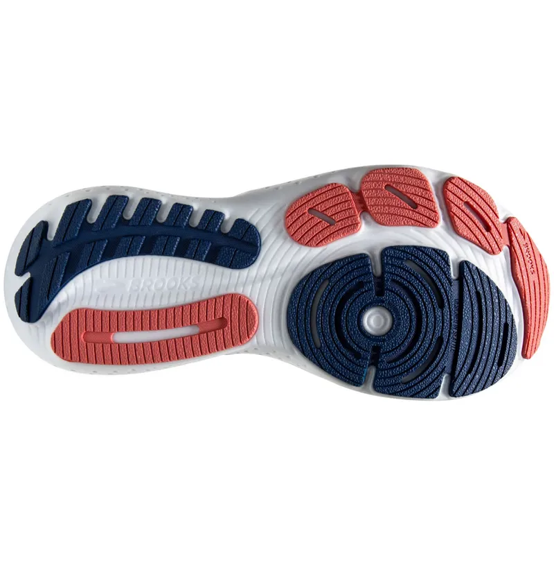 Brooks Women's Glycerin 21 WIDE Running Shoes Blue Pink-5