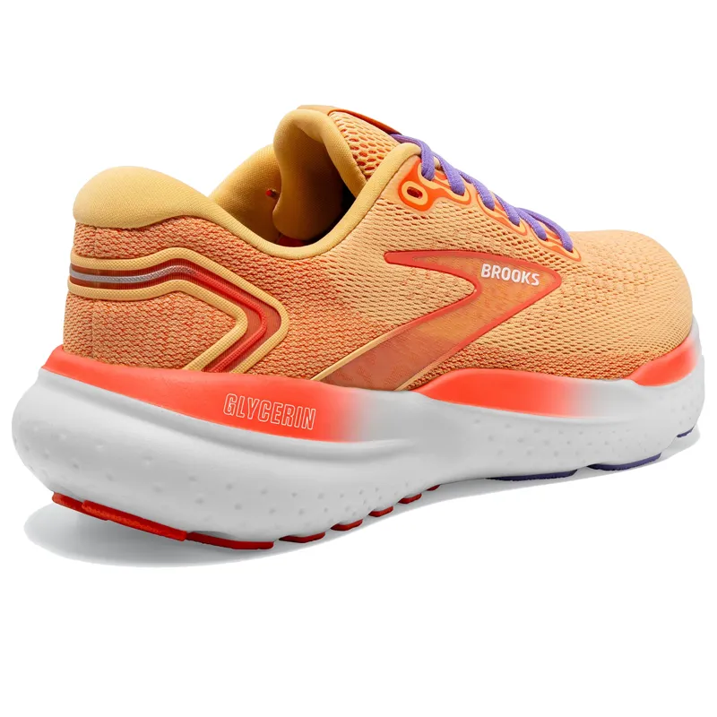 Brooks Women's Glycerin 21 Running Shoes Sunburst/Nasturtium/Purple-4