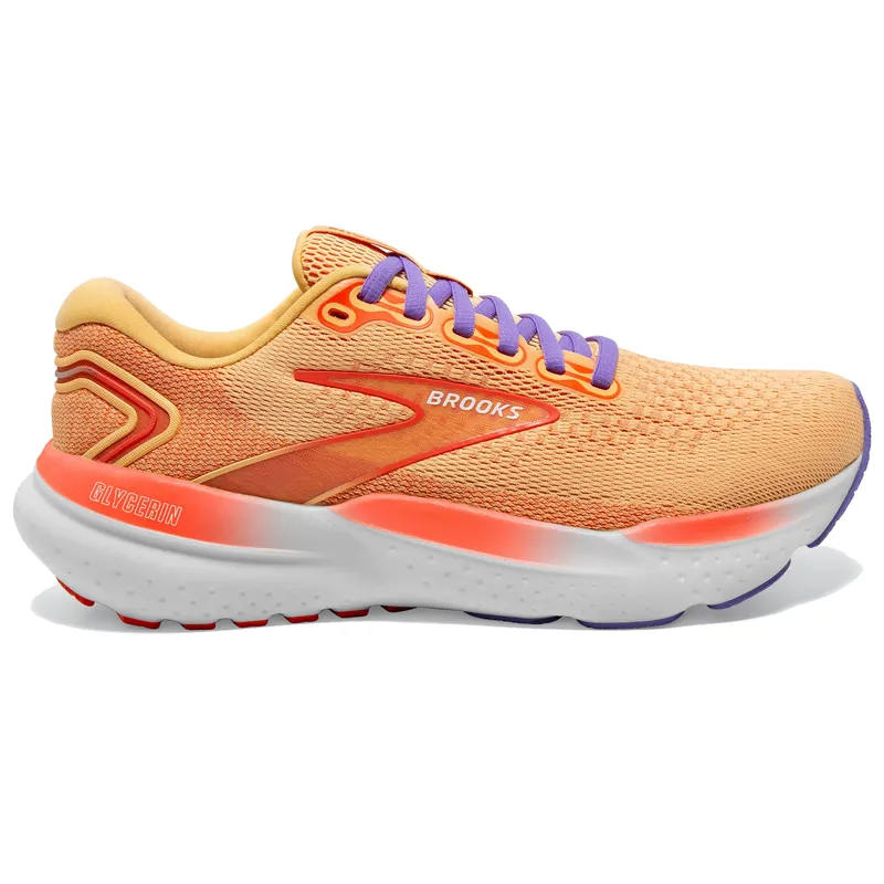 Brooks Women's Glycerin 21 Running Shoes Sunburst/Nasturtium/Purple-1