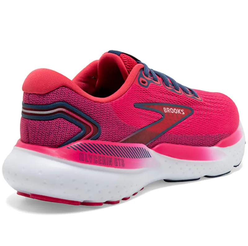 Brooks: Glycerin GTS 21 Womens Running Shoes - Raspberry/Estate Blue-4