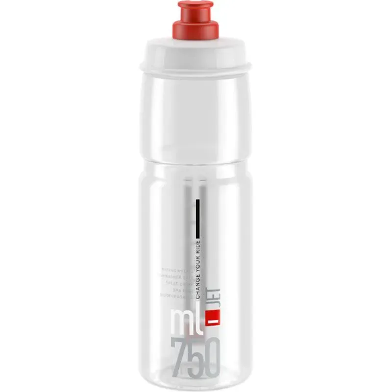 Elite Jet Water Bottle Clear/Red-1