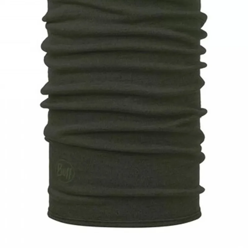Buff Merino Midweight Neckwear Solid Bark-2