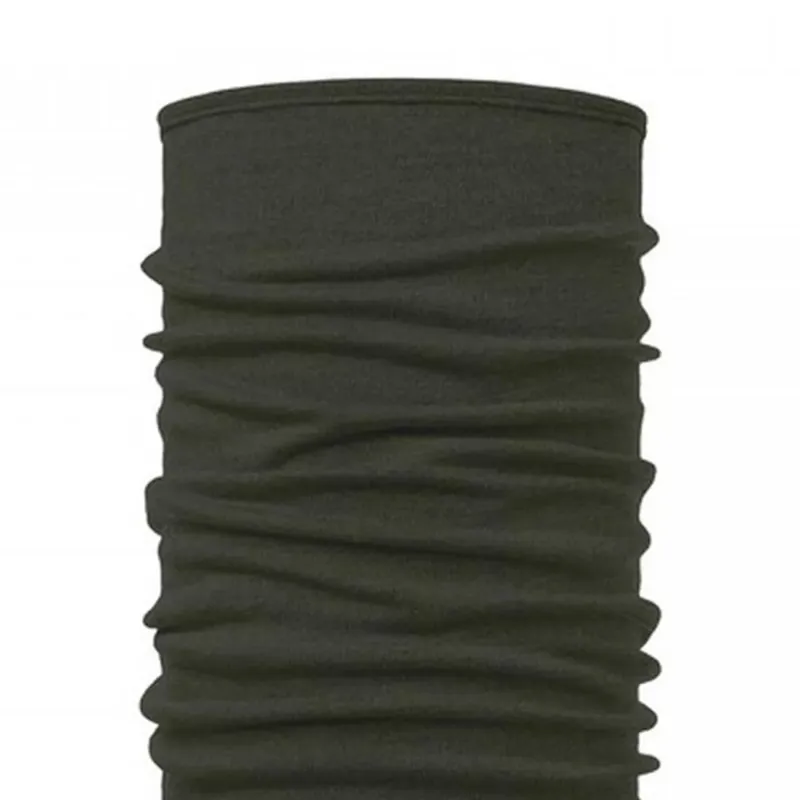 Buff Merino Midweight Neckwear Solid Bark-1