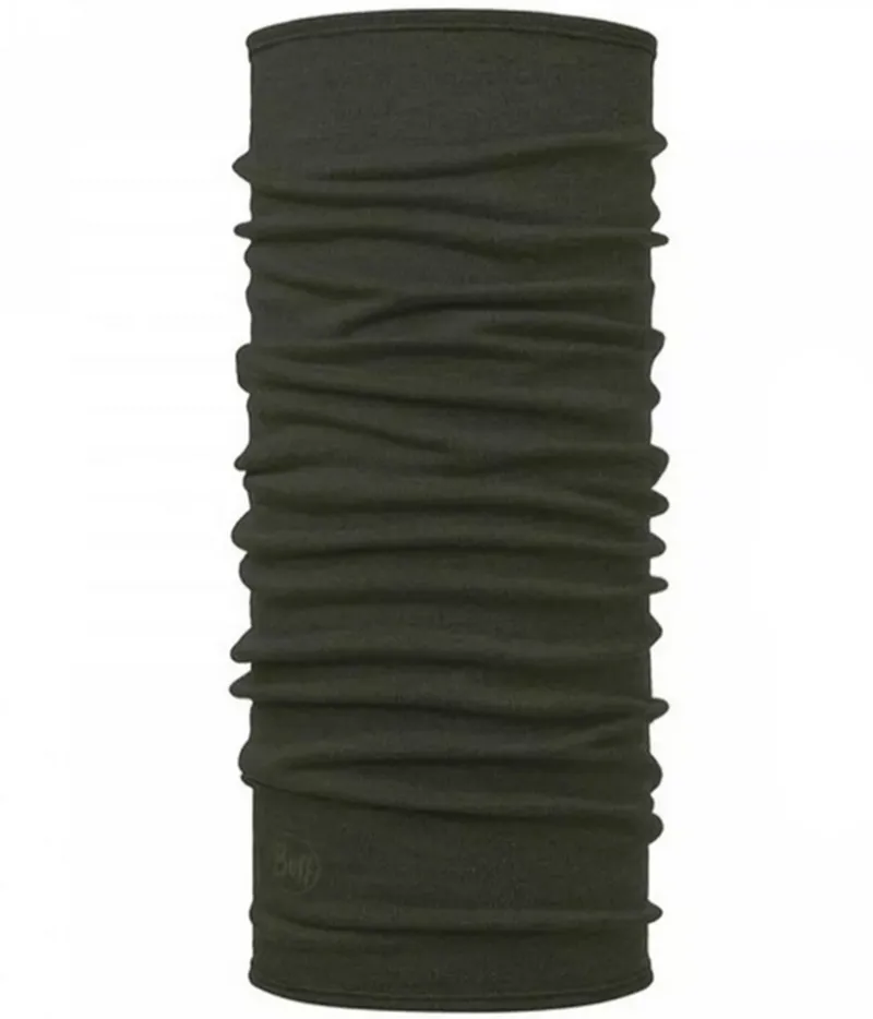 Buff Merino Midweight Neckwear Solid Bark