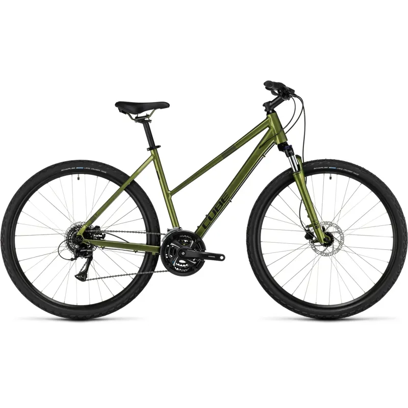 Cube Nature Trekking Bike in Shiny Moss/Black-1