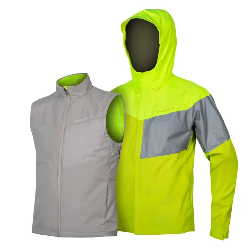 Endura Urban Luminite 3 In 1 Waterproof Jacket II in Yellow
