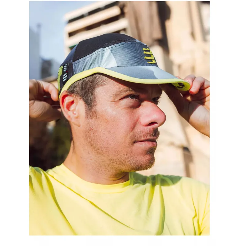Compressport Pro Racing Cap Uni Size Black/White Print-8