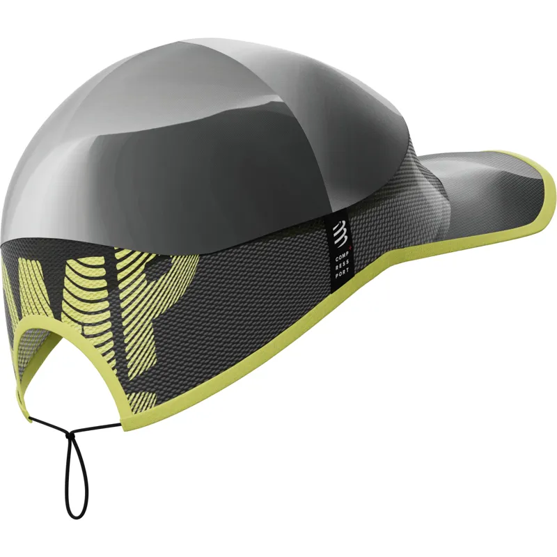 Compressport Pro Racing Cap Uni Size Black/White Print-2