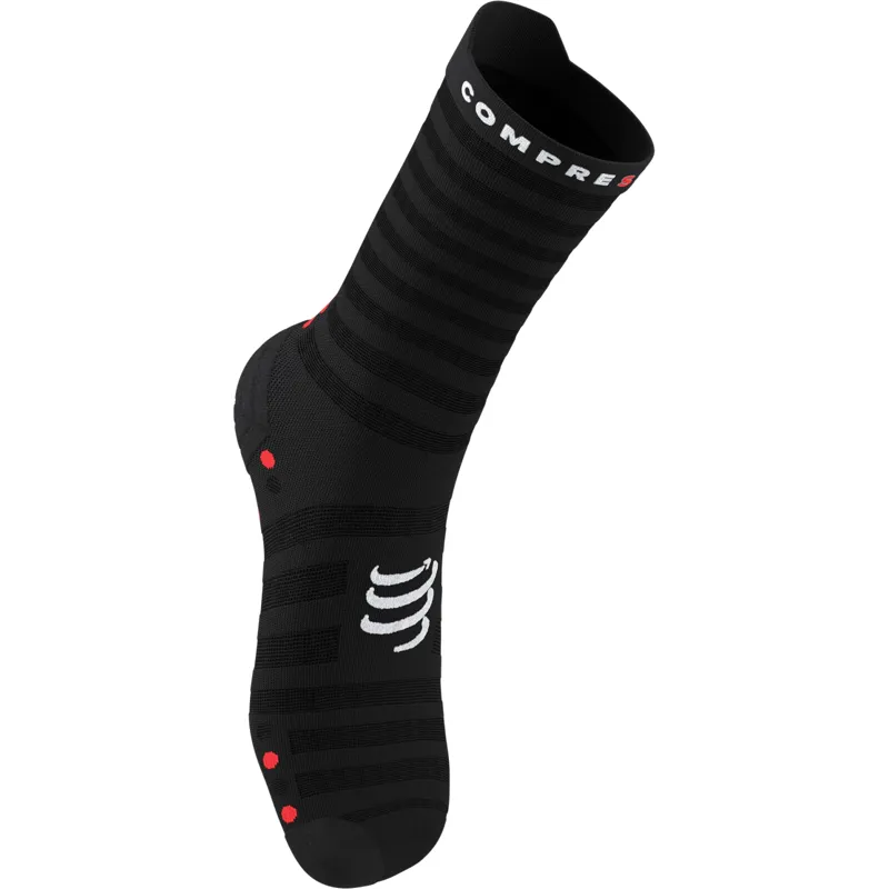 Compressport Pro Racing Socks V4.0 Ultralight Run High Black/Red-1