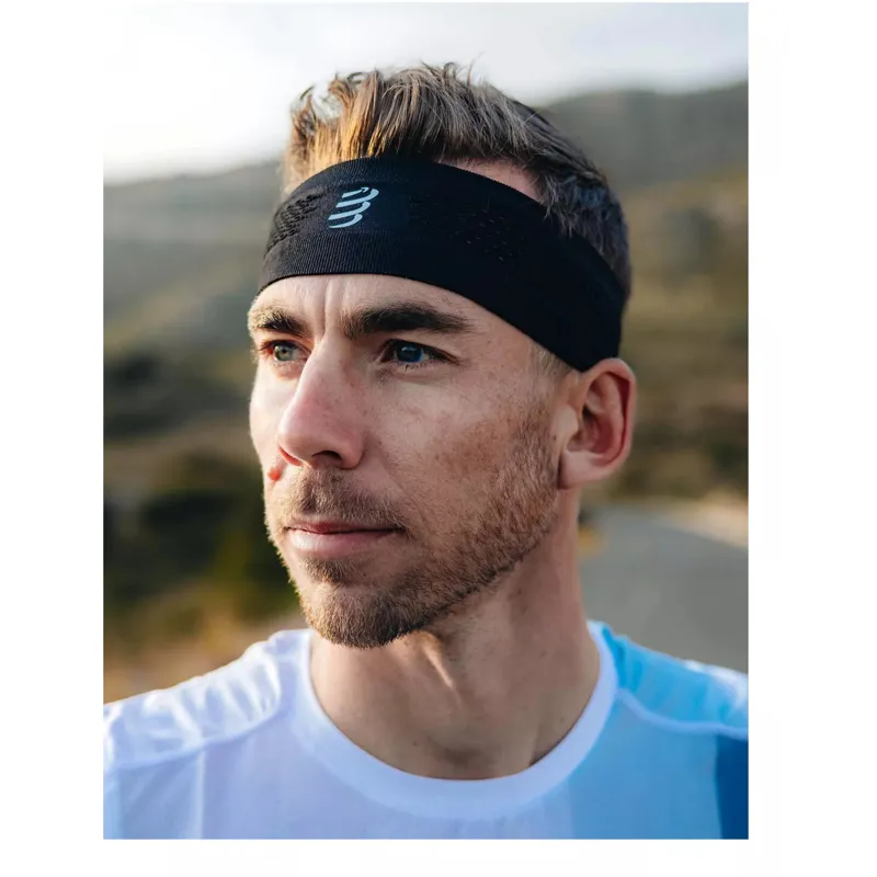 Compressport Thin Headband On/Off Uni Size Black/White-8