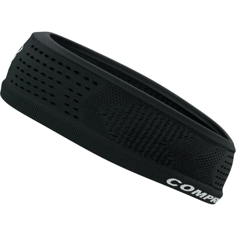 Compressport Thin Headband On/Off Uni Size Black/White-7