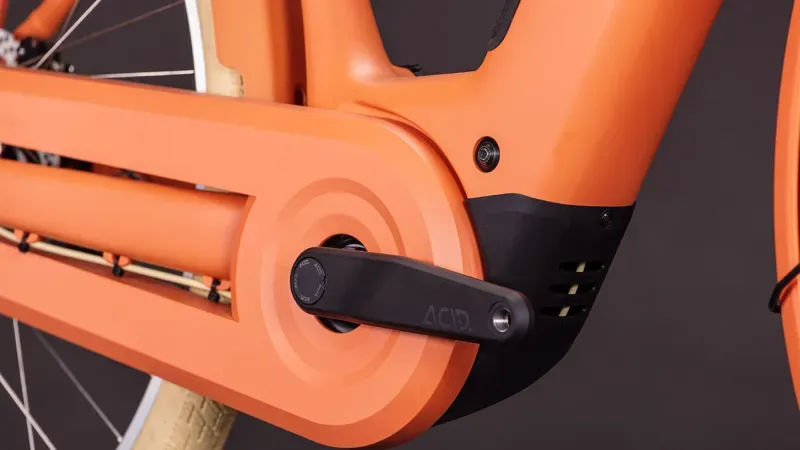 Cube Aruba Hybrid 600 eMountain Bike in Papaya/Creme-5