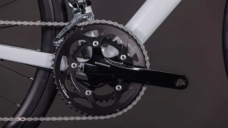 Cube Attain Race Road Bike In Fog Grey/Shift-4