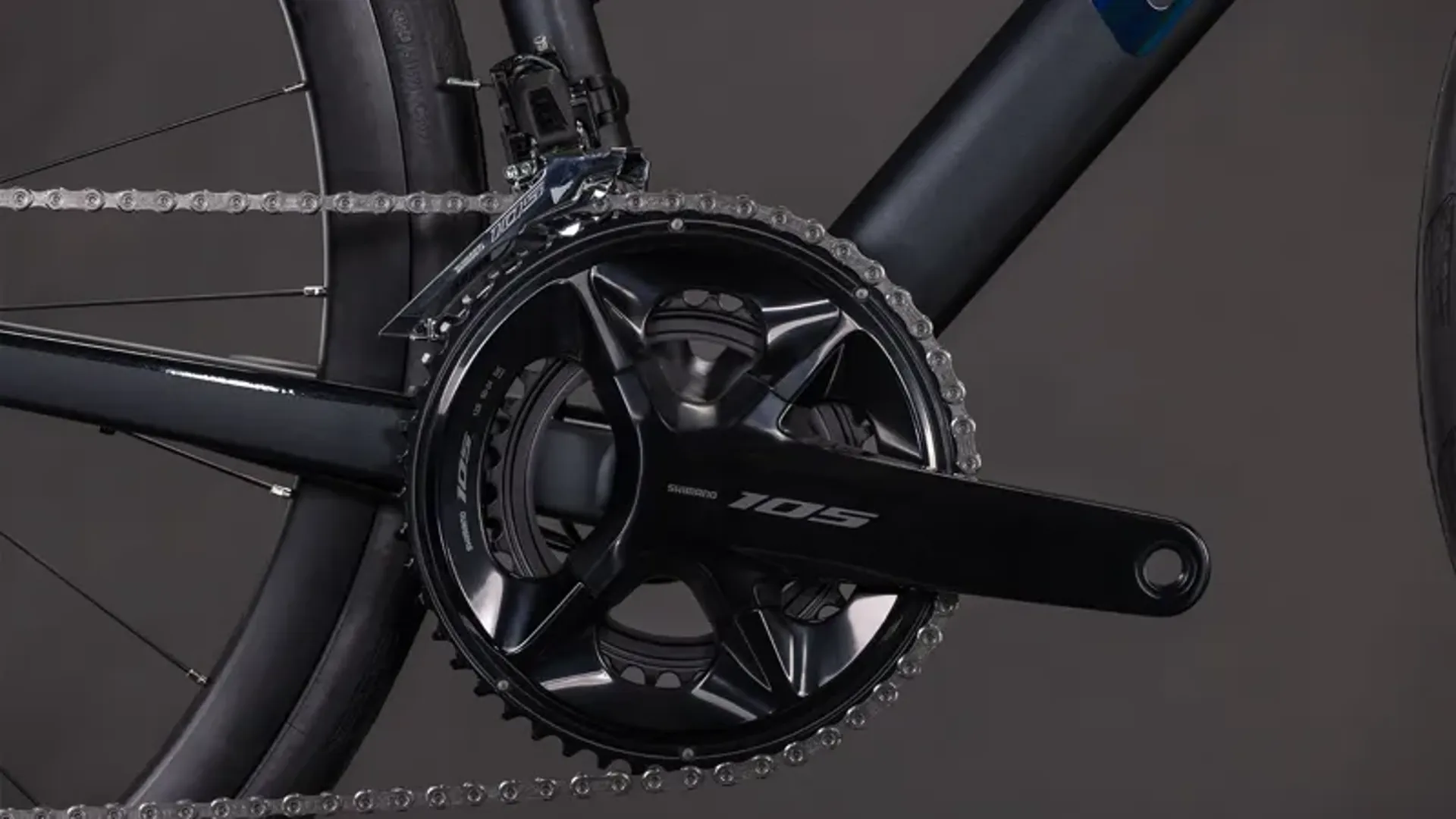 Cube Attain SLX Road Bike in Coal/Prism