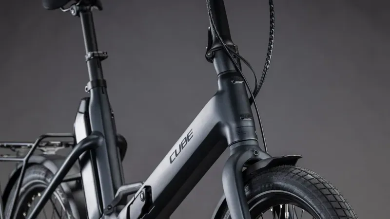 Cube Fold Hybrid 545 E-Bike in Coal/Reflex-4