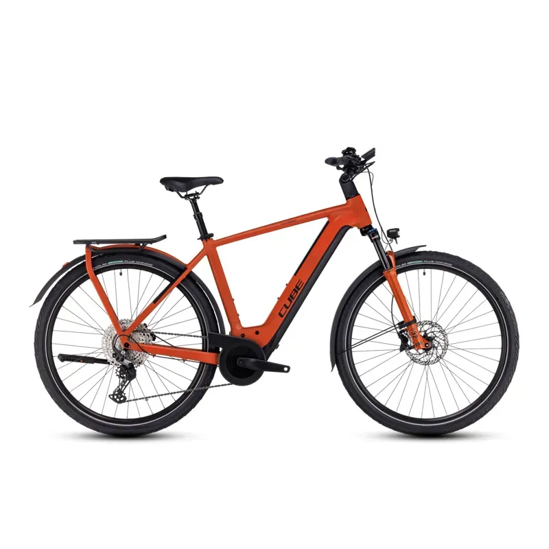 Cube Kathmandu Hybrid EXC 750 Trekking eBike in Red/Black