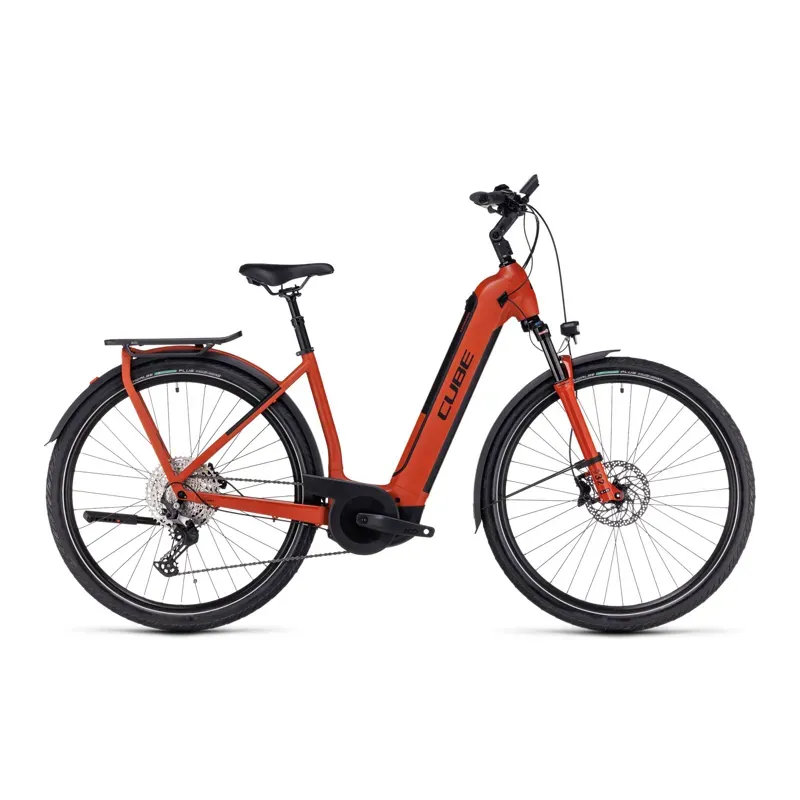 Cube Kathmandu Hybrid EXC 750 Trekking eBike in Red/Black-2