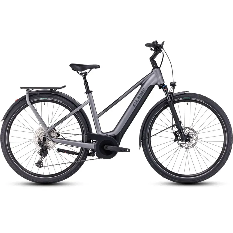Cube Touring Hybrid EXC 625 Electric Bike in Grey/Metal-1