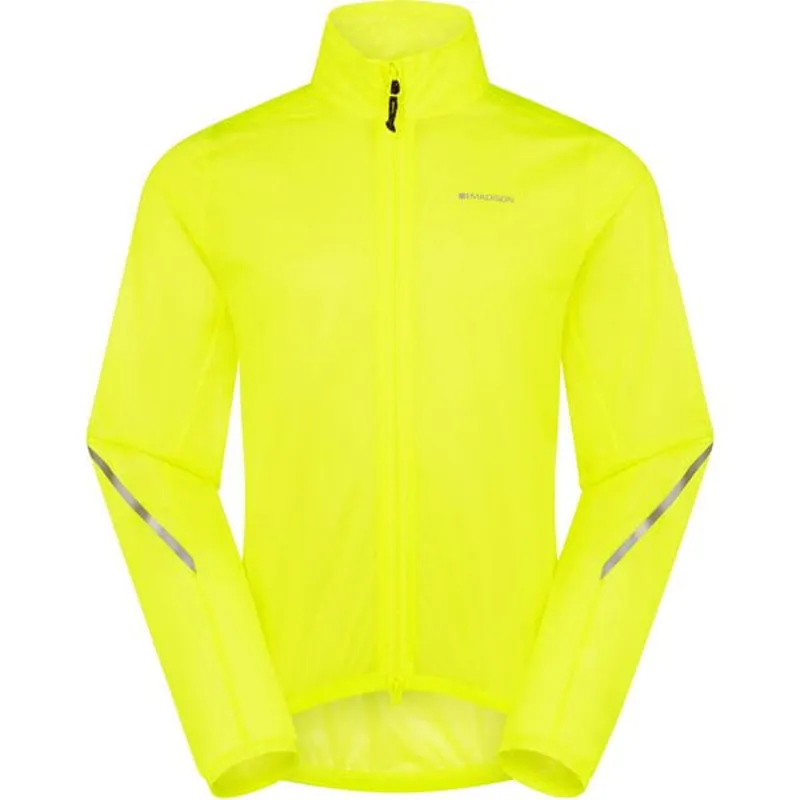 Madison Flux Ulta-Packable Waterproof Jacket in HiViz Yellow