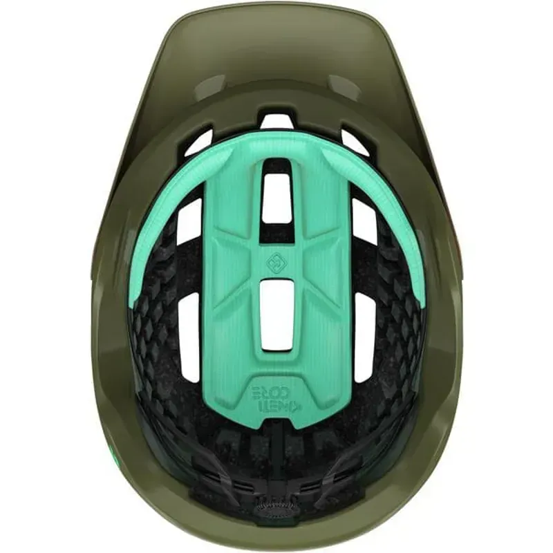 Lazer Coyote KinetiCore Helmet in Orange/Green-4