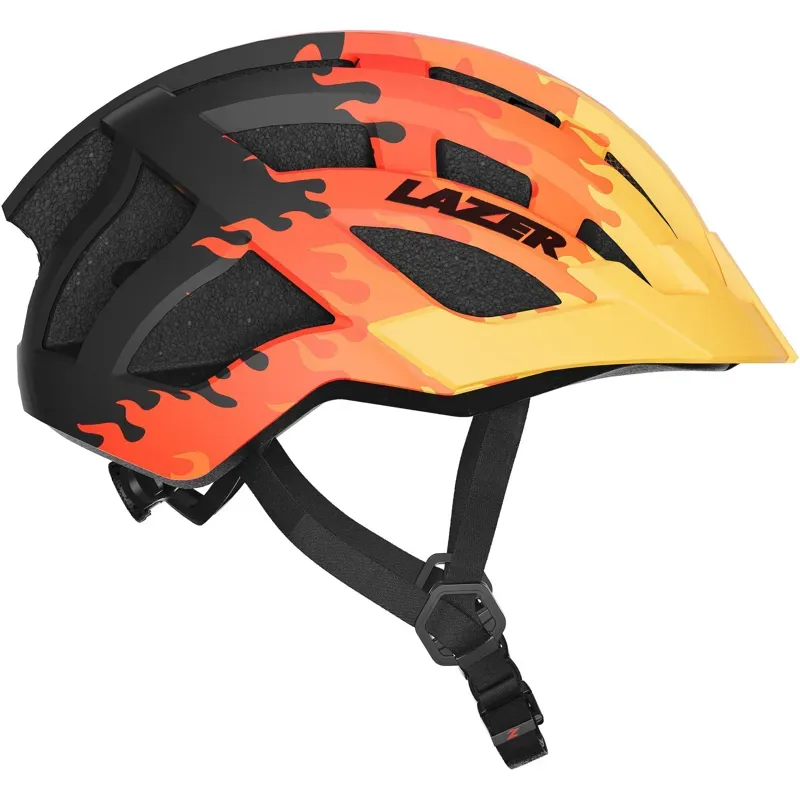 Lazer J2 Matt Flames Orange Universal Size - Youth