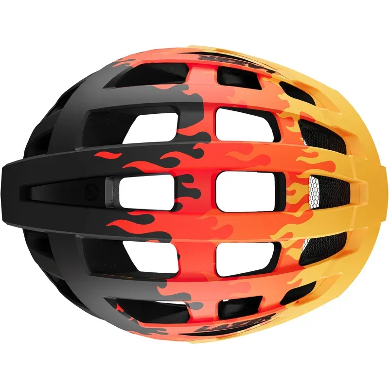 Lazer J2 Matt Flames Orange Universal Size - Youth-3