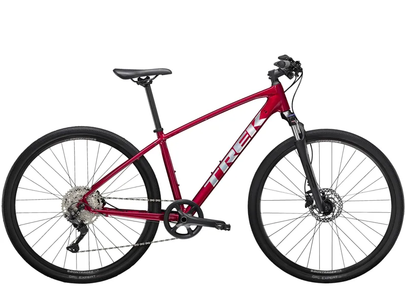 Trek Dual Sport 3 Hybrid Bike in Rage Red