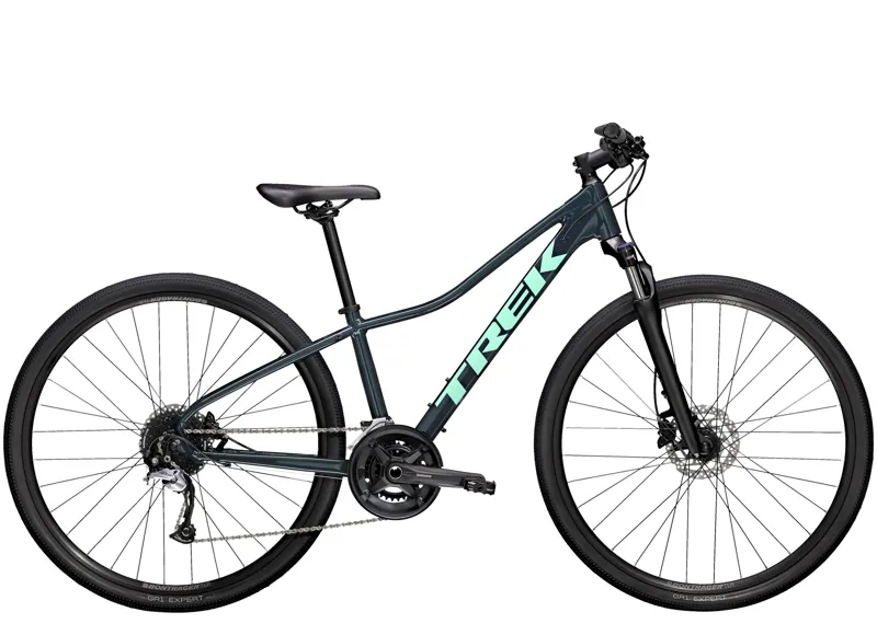 Trek Dual Sport 3 Womens Hybrid Bike in Blue