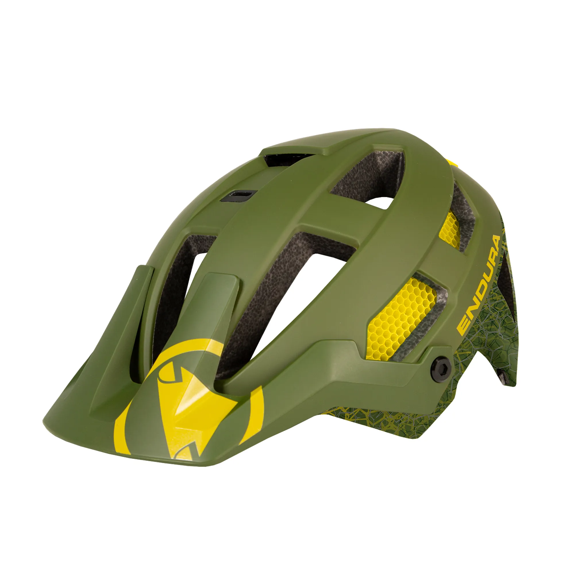 Endura SingleTrack Helmet in Olive Green