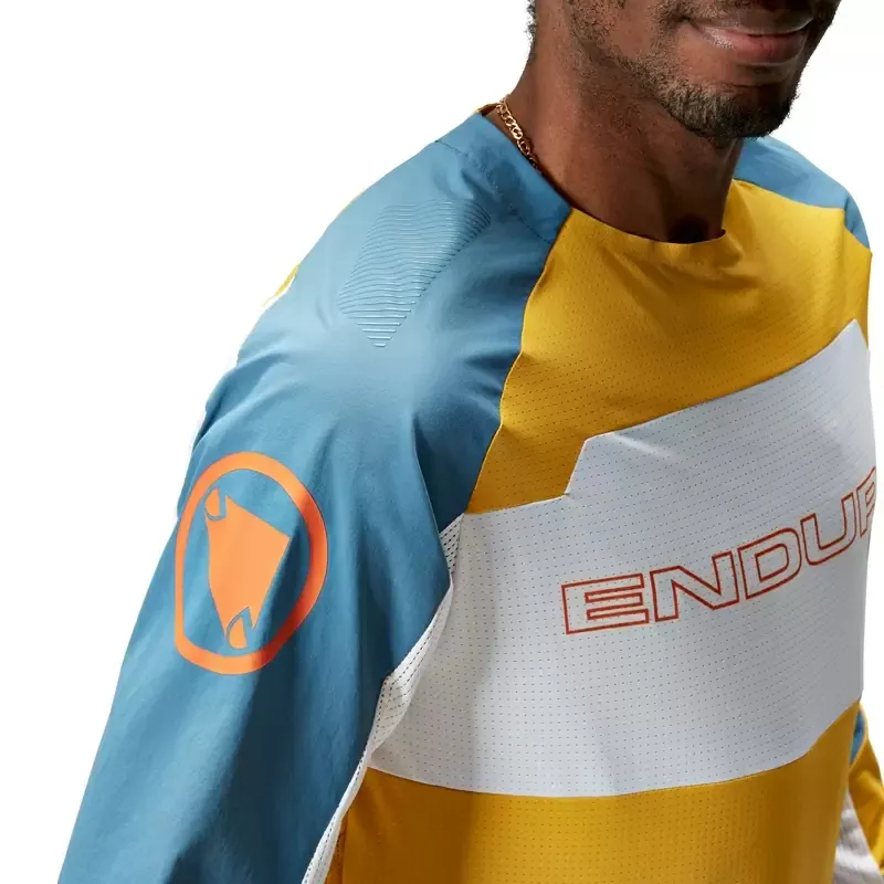 Endura Men's MT500 Burner Lite Long Sleeve Jersey Yellow Mustard-7