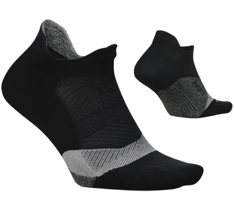 Feetures Elite Light Cushion No Show Tab Black-1