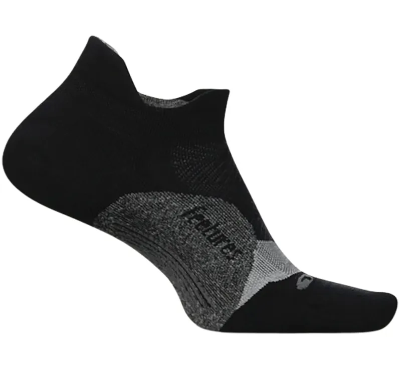 Feetures Elite Light Cushion No Show Tab Black