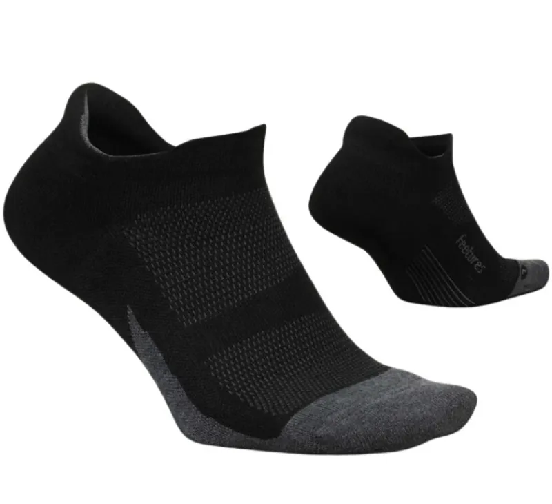 Feetures Elite Max Cushion No Show Tab Black-1