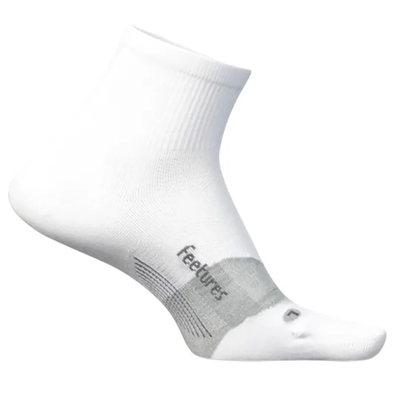 Feetures Elite Ultra Light Quarter Socks White