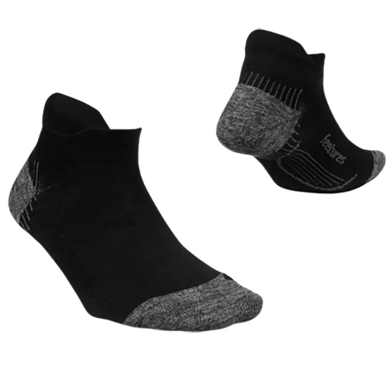 Feetures Unisex Plantar Fasciitis Relief Light Cushion No Show Black-1