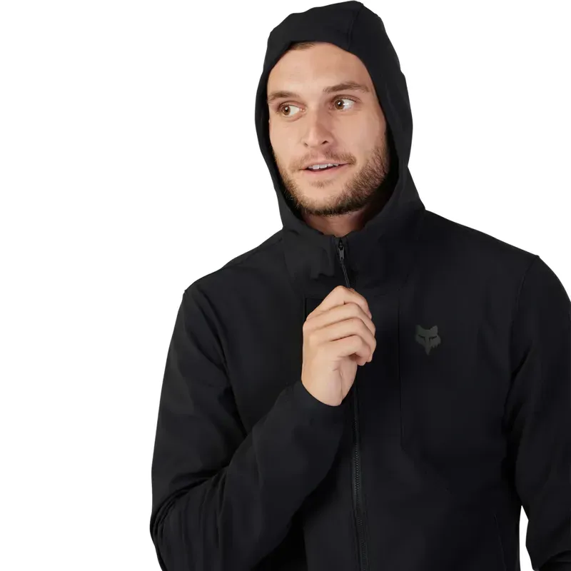 Fox Ranger Fire Hoodie in Black-1