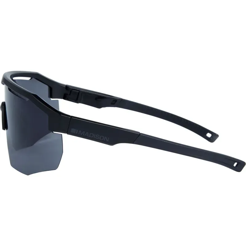 Madison Cipher Black Mirror Lens Sunglasses in Black-1