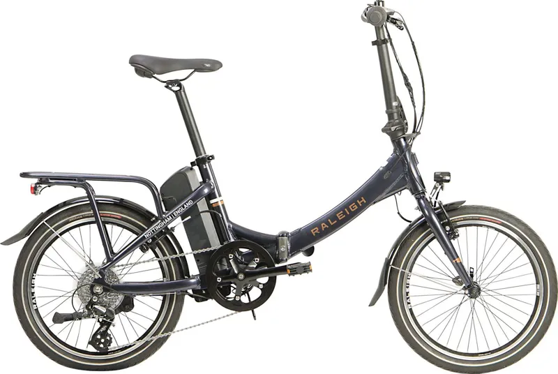 Raleigh: Stow-E-Way Electric Fold-up City Bike - Navy