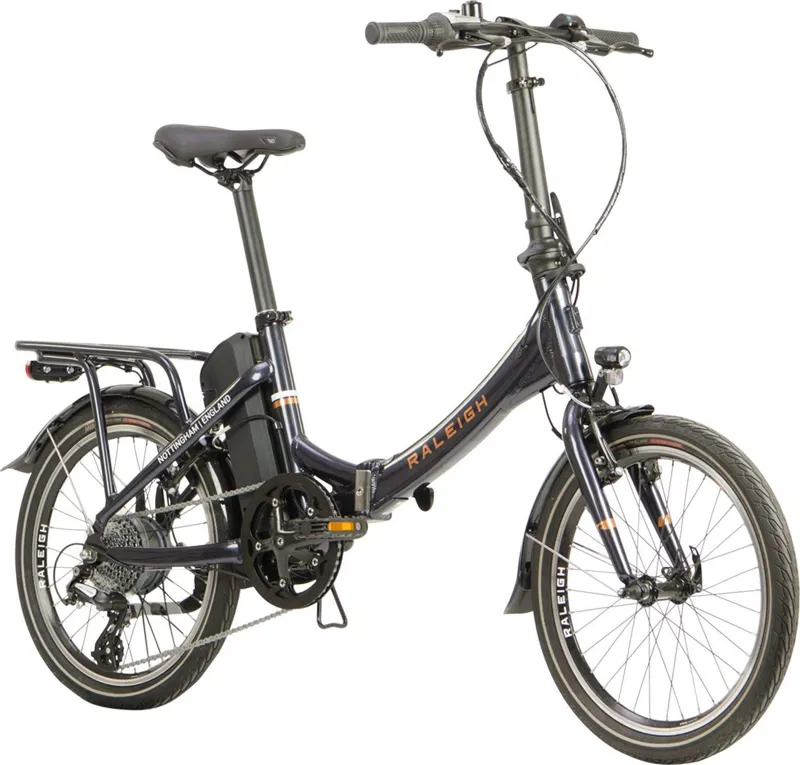 Raleigh: Stow-E-Way Electric Fold-up City Bike - Navy-1