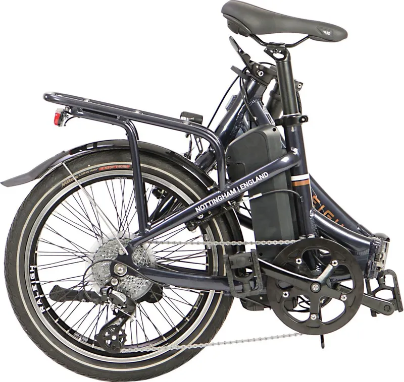 Raleigh: Stow-E-Way Electric Fold-up City Bike - Navy-11
